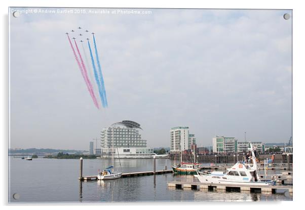  Red Arrows flyover Acrylic by Andrew Bartlett