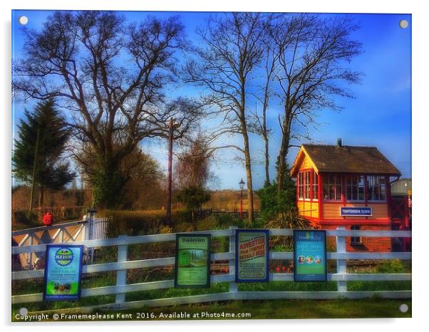 Tenterden Town Station  Acrylic by Framemeplease UK