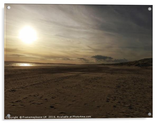 Camber Sands  Acrylic by Framemeplease UK
