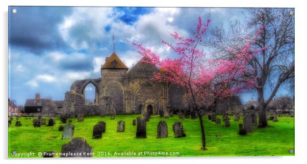 Final Resting Place in Spring  Acrylic by Framemeplease UK