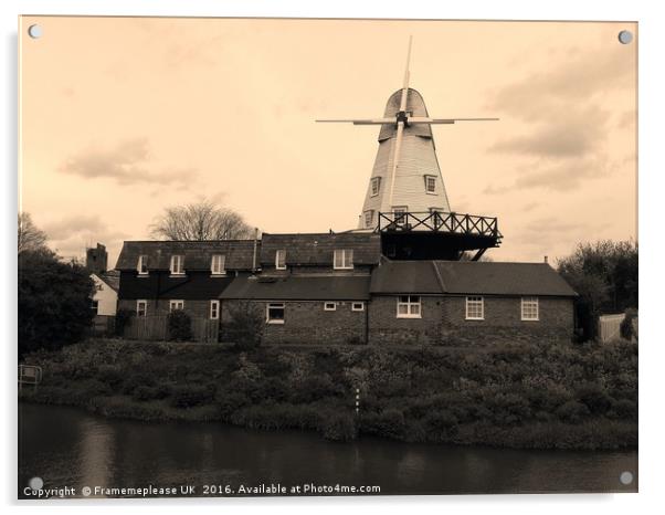 Rye Windmill  Acrylic by Framemeplease UK
