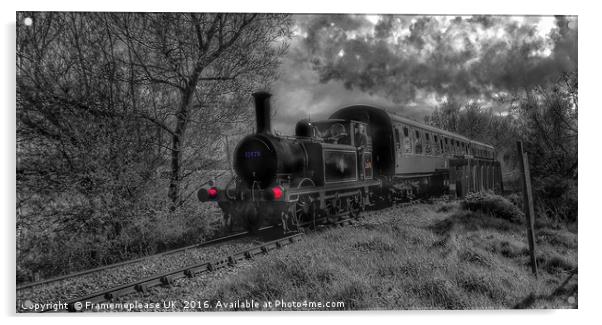 Steam Train 32678 to Tenterden Town  Acrylic by Framemeplease UK