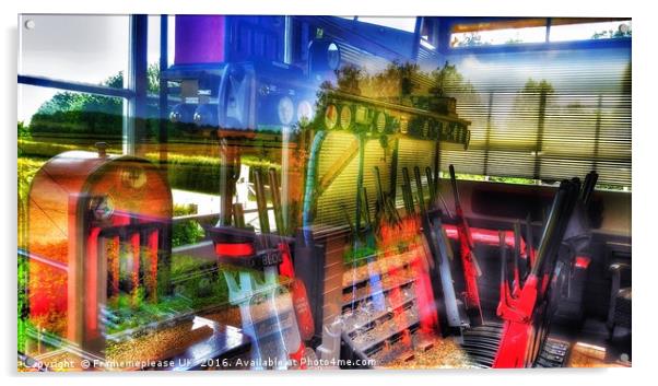 Inside or outside !!  the signal box Acrylic by Framemeplease UK