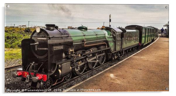 No7 Typhoon at the New Dungeness station  Acrylic by Framemeplease UK
