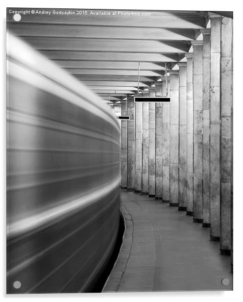 Metro #0110 Acrylic by Andrey  Godyaykin