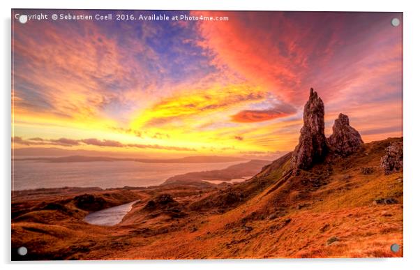 Old man of Storr... Acrylic by Sebastien Coell