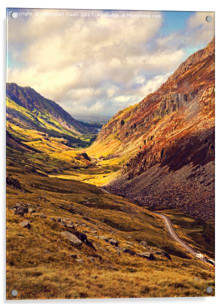 Snowdonia Pen y Pass Acrylic by Sebastien Coell