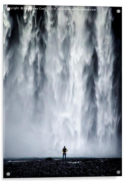 Skogafoss Acrylic by Sebastien Coell