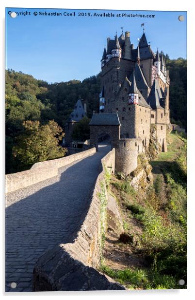 Burg Eltz castle germany Acrylic by Sebastien Coell