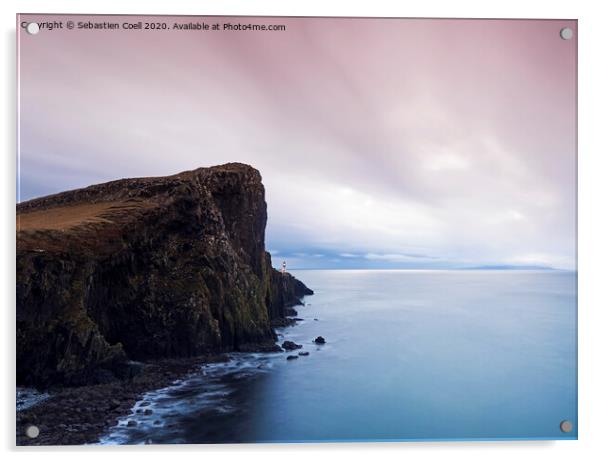 Neist point on Scotland's Isle of Skye in the Hebrides..,. Acrylic by Sebastien Coell