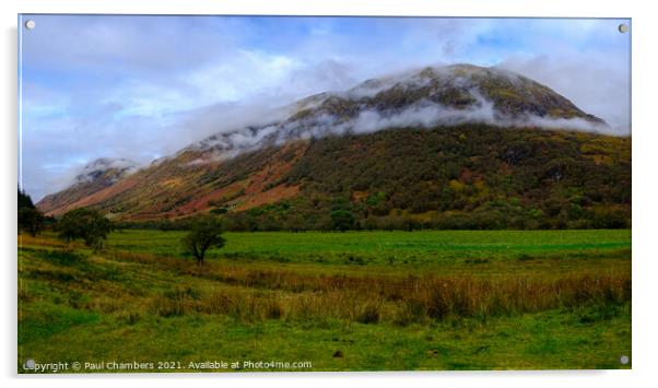 The Nevis Range Scotland Highland Acrylic by Paul Chambers