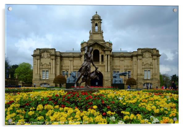 Majestic Architecture in Lister Park Acrylic by Paul Chambers