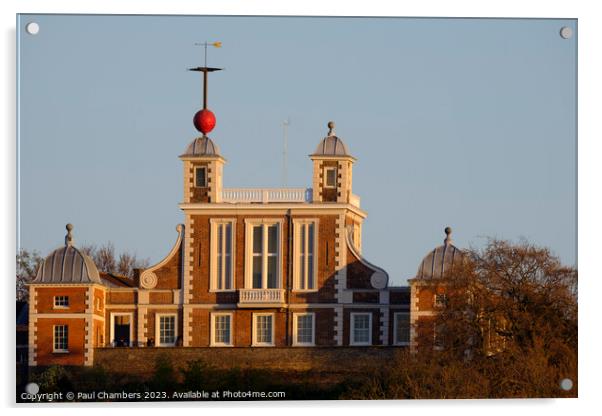 The Golden Hour at Royal Observatory Greenwich Acrylic by Paul Chambers