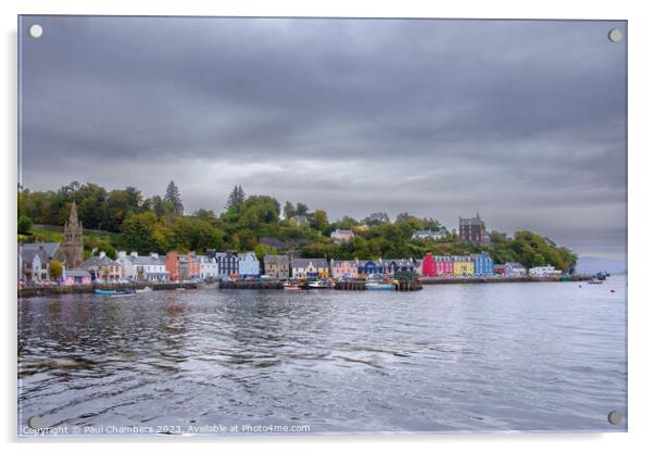 Vibrant Tobermory: A Colourful Haven Acrylic by Paul Chambers