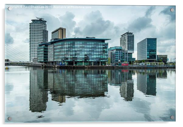 Salford Quays Acrylic by Paul Chambers