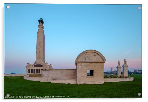 Portsmouth Naval Memorial Acrylic by Paul Chambers