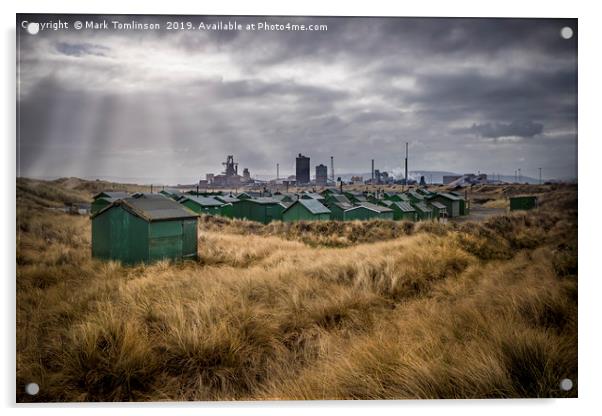 Workers Huts Acrylic by Mark Tomlinson