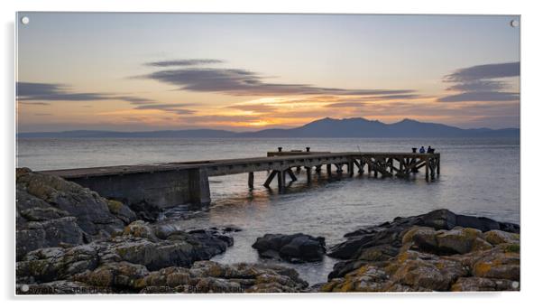 Portencross aftersun Acrylic by GBR Photos