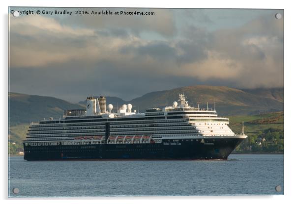 Zuiderdam Arrives on the Clyde Acrylic by GBR Photos
