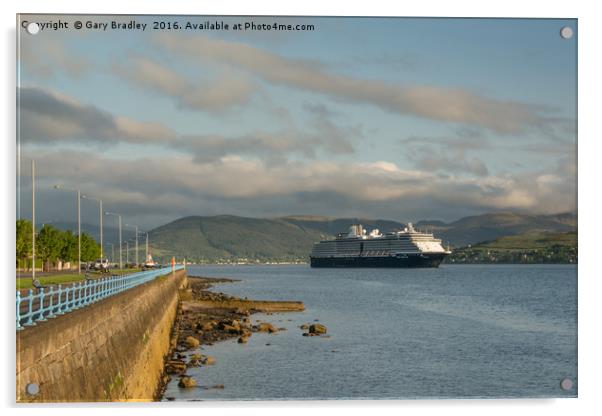 Zuiderdam arrival on the clyde Acrylic by GBR Photos