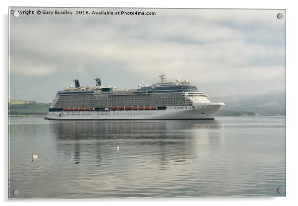 Celebrity Silhouette on the Clyde Acrylic by GBR Photos