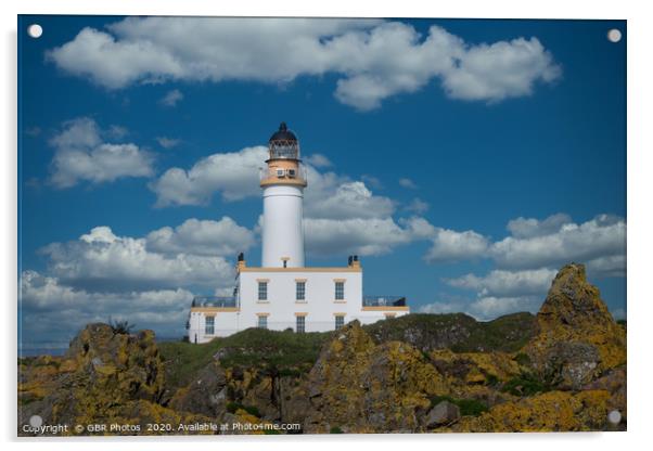 Turnberry Lighthouse Acrylic by GBR Photos