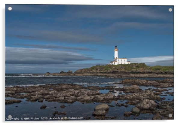 Turnberry Lighthouse Acrylic by GBR Photos