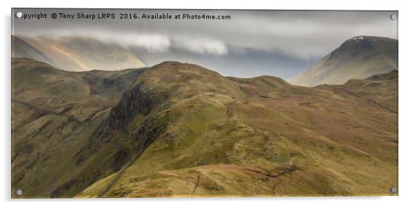 Viewed from Angle Tarn, Cumbria Acrylic by Tony Sharp LRPS CPAGB