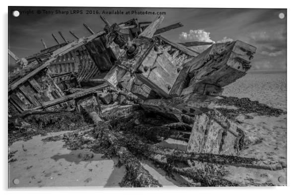 Ship Wreck! Acrylic by Tony Sharp LRPS CPAGB