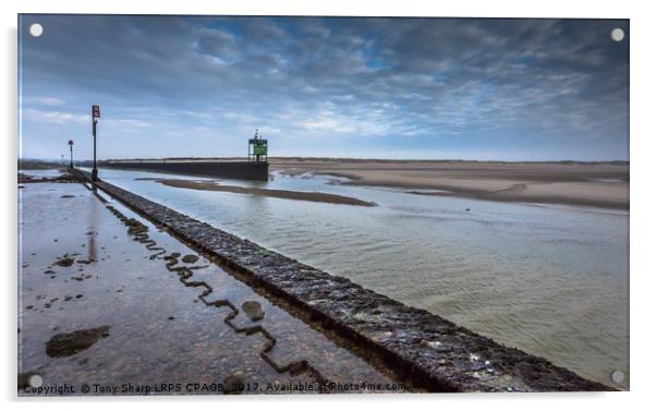 Entrance to Rye Harbour Acrylic by Tony Sharp LRPS CPAGB
