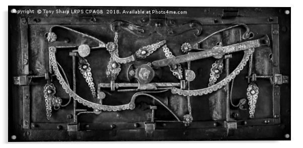 TUDOR TREASURE CHEST LOCK MECHANISM Acrylic by Tony Sharp LRPS CPAGB