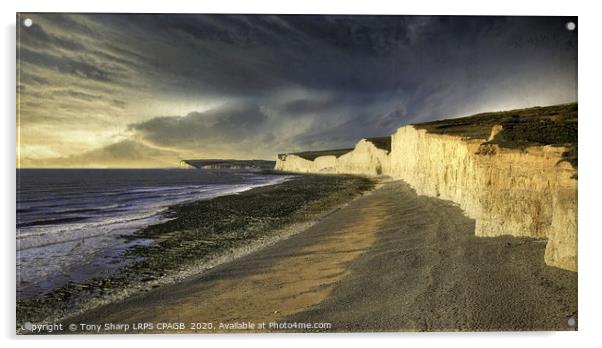 BIRLING GAP - SEVEN SISTERS' VIEW Acrylic by Tony Sharp LRPS CPAGB
