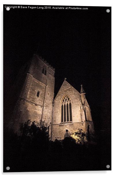  Dorchester Abbey at night Acrylic by Dave Fegan-Long