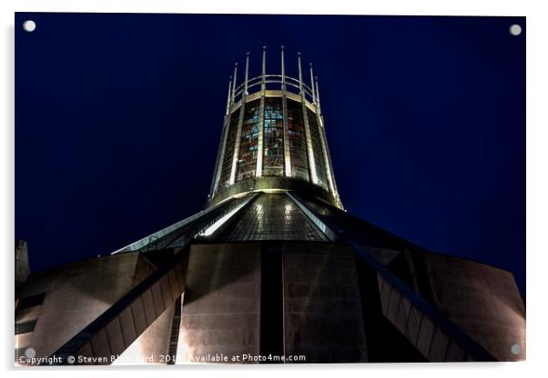 liverpool metropolitan cathedral Acrylic by Steven Blanchard