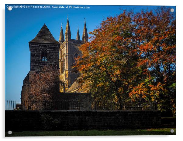  Autumn at St Mary's Mirfield Acrylic by Gary Peacock