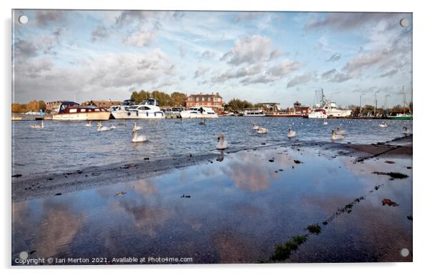 Oulton Broad Acrylic by Ian Merton