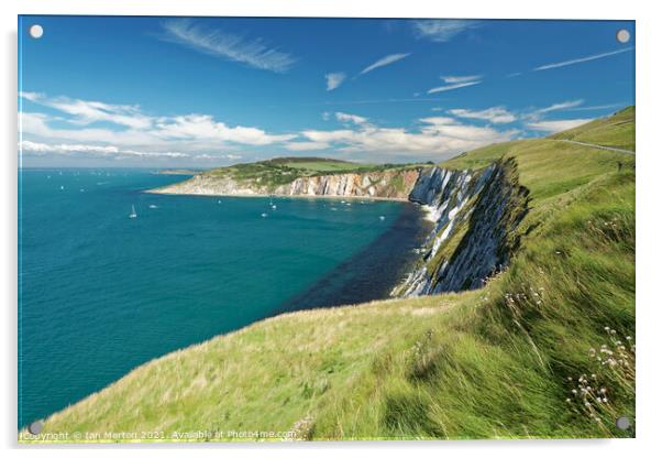 Alum Bay Acrylic by Ian Merton