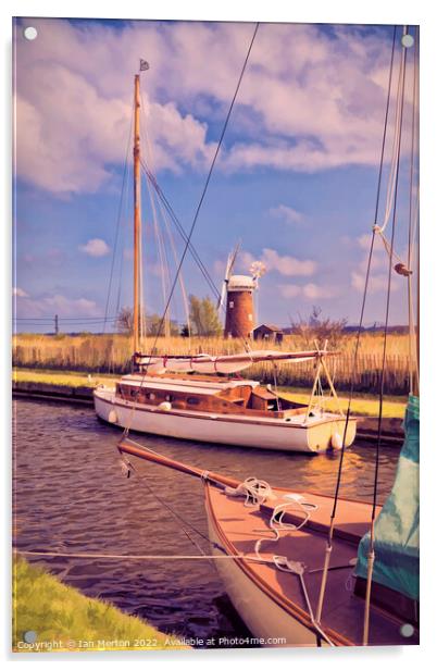 Boat Trip To Horsey Acrylic by Ian Merton