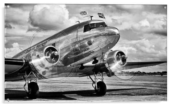  Dc3 Dakota Norway Acrylic by Ian Merton