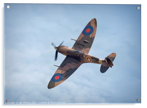Spitfire MkV Acrylic by Ian Merton