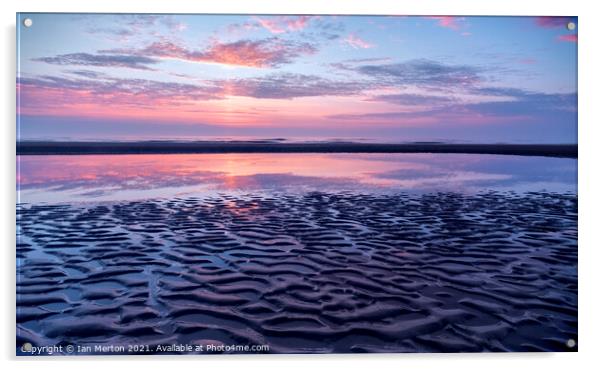 Mablethorpe Beach Acrylic by Ian Merton