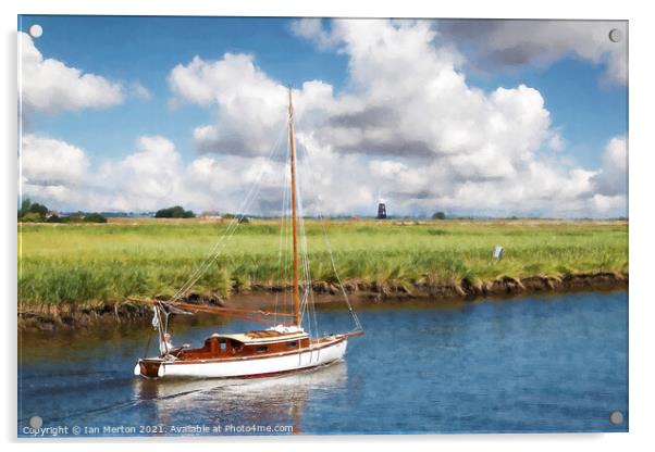 Trip on the Broads Acrylic by Ian Merton