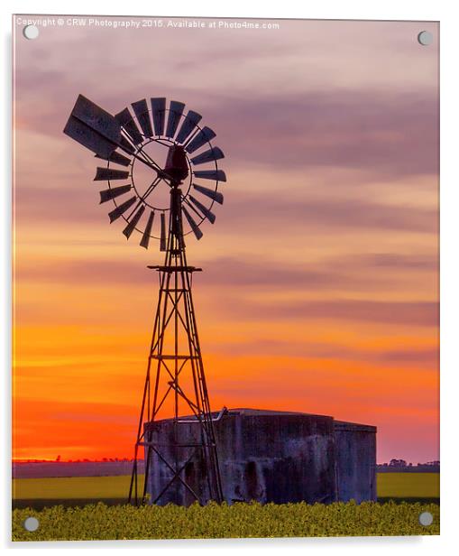  Pura Pura Windmill Acrylic by CRW Photography