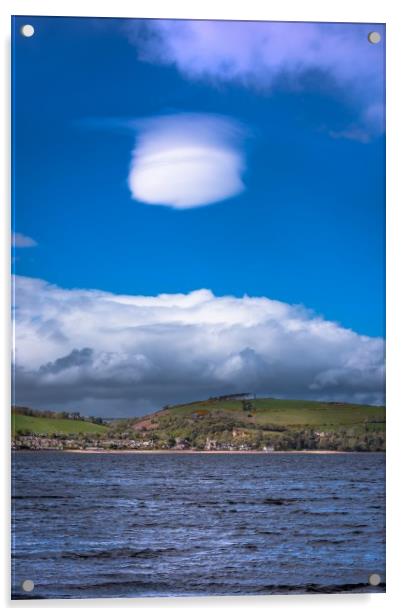 Lenticular Cloud over the Black Isle Moray Firth Acrylic by Nick Rowland
