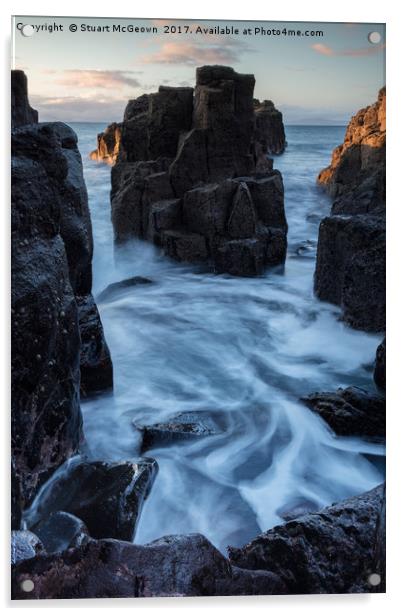 Coast Sunset, Isle of Skye Acrylic by Stuart McGeown