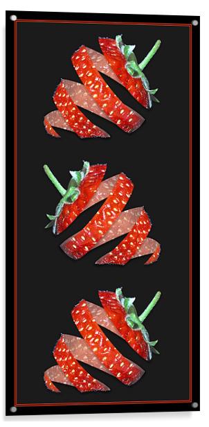 Strawberry Peel Acrylic by Alice Gosling