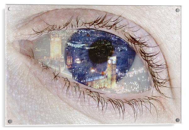 The London Eye Acrylic by Alice Gosling