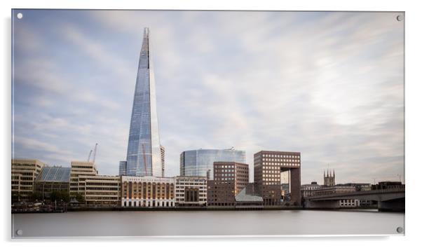 London Cityscape Acrylic by Johannes Valkama