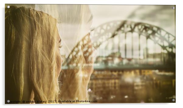 Tyne's Double Exposure Acrylic by andrew blakey