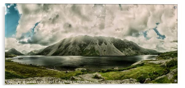 Majestic Landscape of Illgill Head and Wast Water Acrylic by andrew blakey
